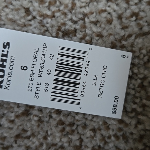 ELLE Floral Trench Coat Size 6 New - Picture 5 of 5